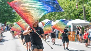 Rainbow Flag Twirler